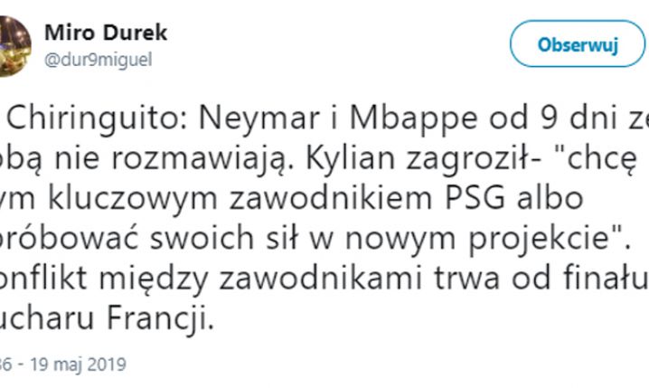 ''El Chiringuito'': KONFLIKT Neymara z Mbappe